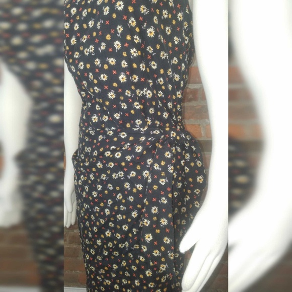 August Silk Women;s Sheath Dress Black Floral - Picture 6 of 7